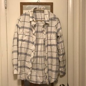 White Athleta Flannel
